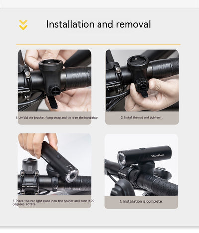Luz Frontal LED Recargable para Bicicleta de Montaña y Ruta - Image 17