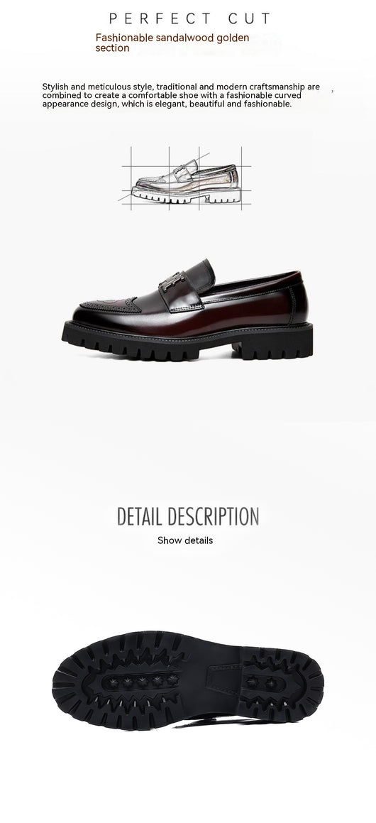 Zapatos de Cuero Artesanal con Detalles Texturizados para Hombre - Image 9