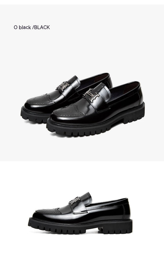 Zapatos de Cuero Artesanal con Detalles Texturizados para Hombre - Image 14