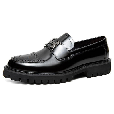 Zapatos de Cuero Artesanal con Detalles Texturizados para Hombre - Image 17
