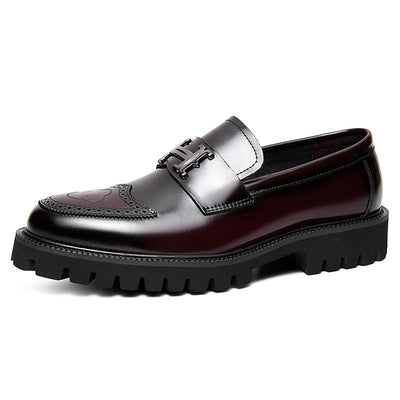 Zapatos de Cuero Artesanal con Detalles Texturizados para Hombre - Image 20