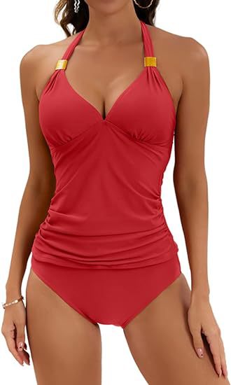 Bikini Dos Piezas Halter con Nudo y Abertura Lateral - Image 38