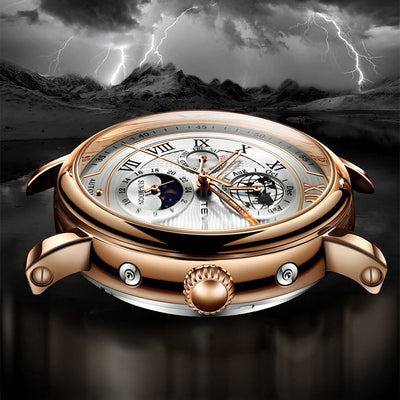 Reloj Automático Fases Lunares Resistente al Agua para Hombre - Image 15