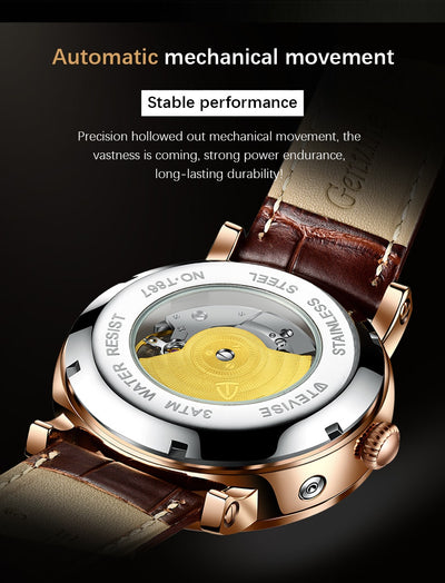 Reloj Automático Fases Lunares Resistente al Agua para Hombre - Image 29