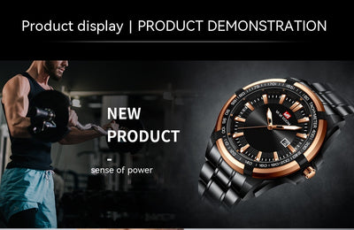 Reloj Deportivo de Acero Inoxidable con Esfera Luminosa - Image 56