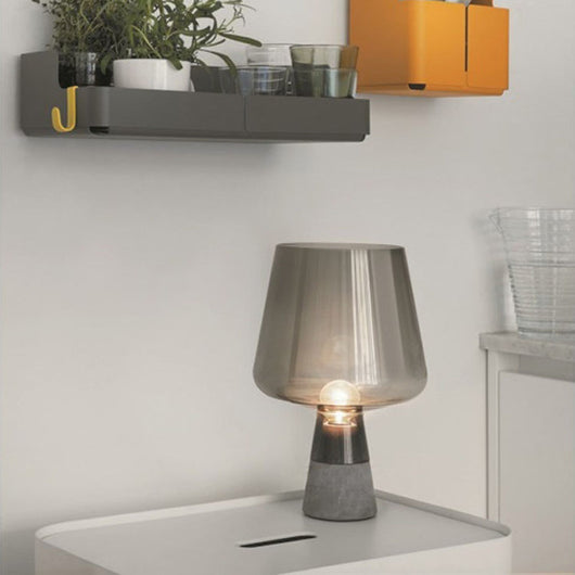 Lámpara de Mesa Cemento y Vidrio - Diseño Minimalista Moderno - Image 22
