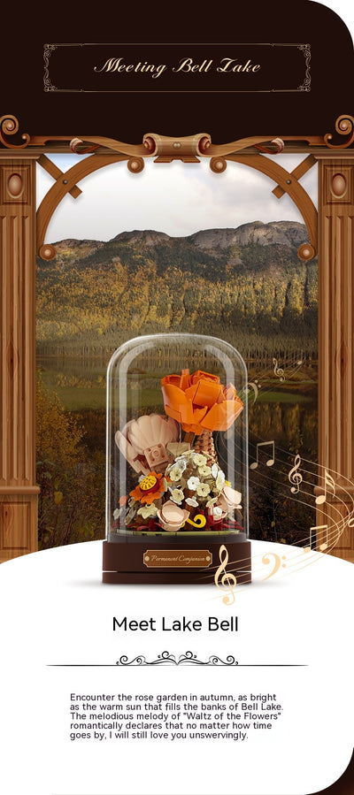 Caja de Música Flores con Bloques Constructores - Regalo Día de Enamorados - Image 16