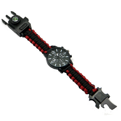 Reloj de Supervivencia Multifuncional LED Impermeable con Cordón Paracaídas - Image 24