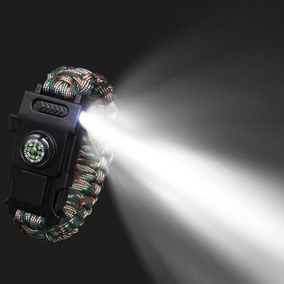 Reloj de Supervivencia Multifuncional LED Impermeable con Cordón Paracaídas - Image 31
