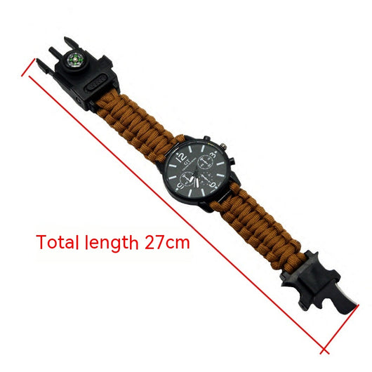 Reloj de Supervivencia Multifuncional LED Impermeable con Cordón Paracaídas - Image 35