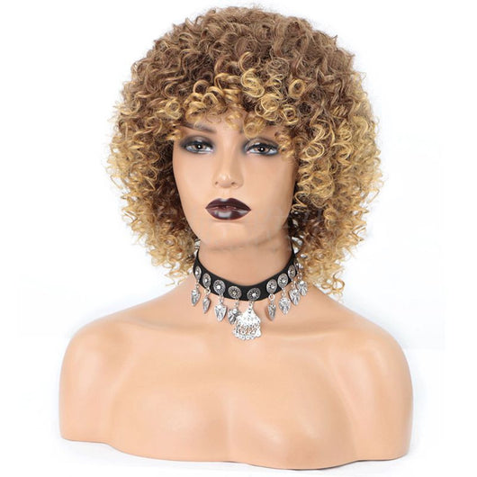 Peluca Rizada Africana Estilo Europeo - Cabello Explosivo Voluminoso - Image 6