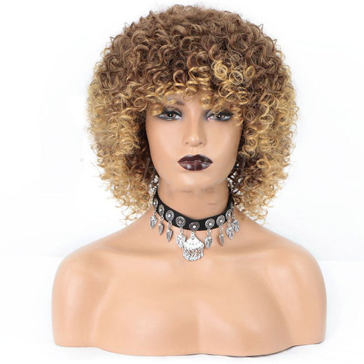 Peluca Rizada Africana Estilo Europeo - Cabello Explosivo Voluminoso - Image 8