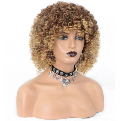 Peluca Rizada Africana Estilo Europeo - Cabello Explosivo Voluminoso - Image 9