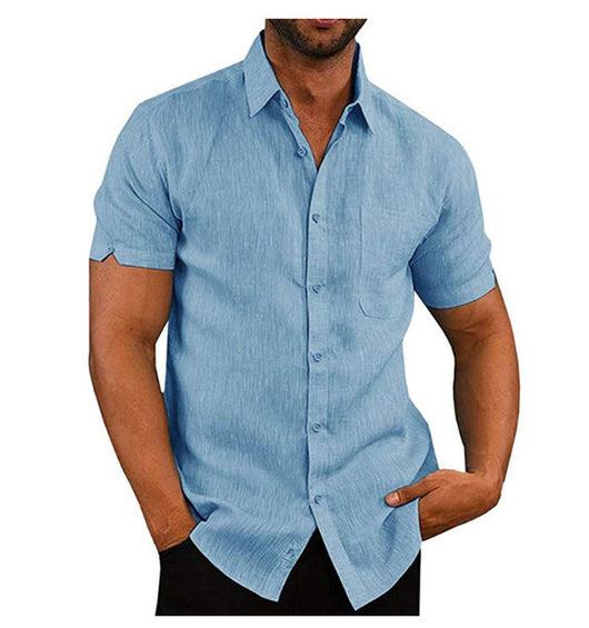 Camiseta Básica Suelta para Hombre - Manga Corta Verano - Image 9