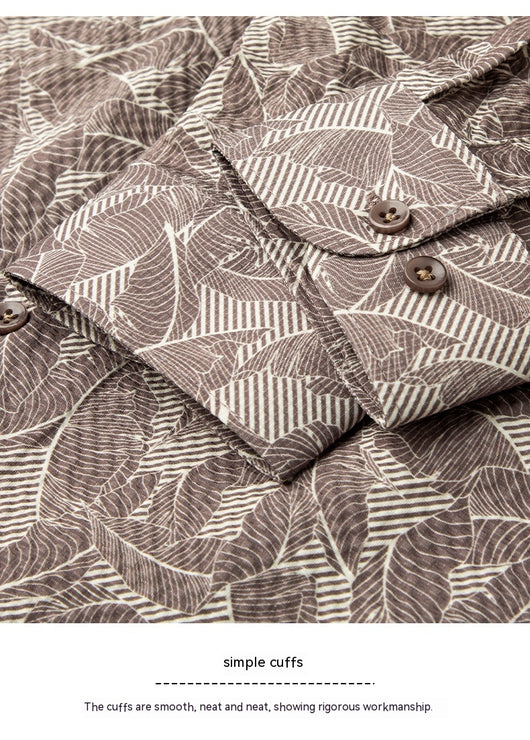 Camisa Hawaiana Casual de Manga Larga Ligera para Hombre - Image 24