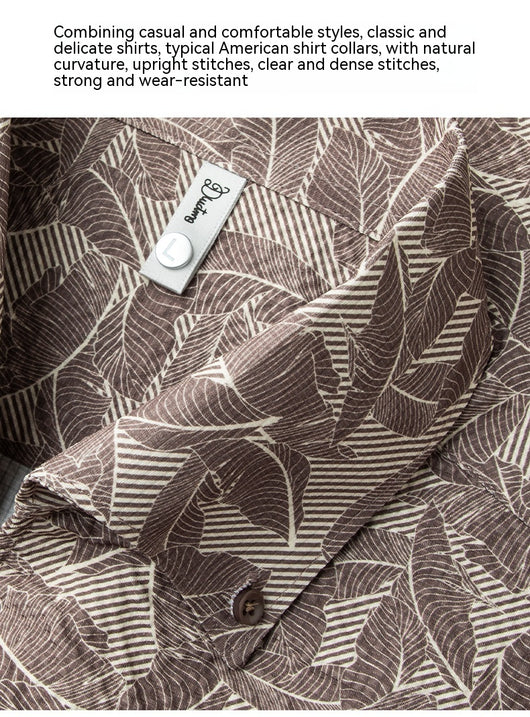 Camisa Hawaiana Casual de Manga Larga Ligera para Hombre - Image 28
