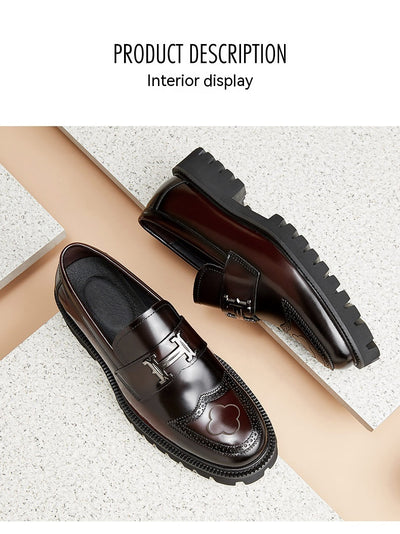 Zapatos de Cuero Artesanal con Detalles Texturizados para Hombre - Image 35