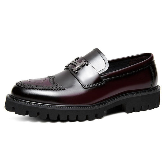 Zapatos de Cuero Artesanal con Detalles Texturizados para Hombre - Image 36