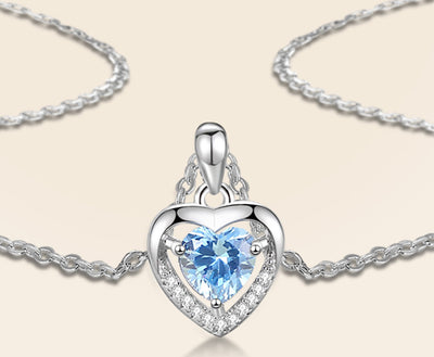 Collar Corazón de Plata 925 con Cristales Brillantes - Joya Personalizada Lujo para Mujer - Image 12