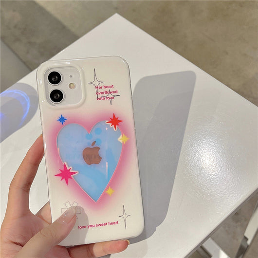 Funda para Celular con Diseño de Corazón Láser Iridiscente - Image 8