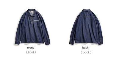 Camisa Vaquera Retro Americana para Hombre - Image 19