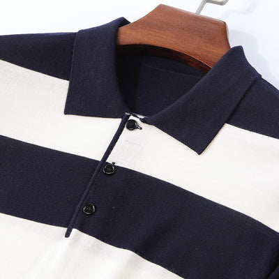 Suéter Ajustado Jacquard de Manga Larga para Hombre - Image 20