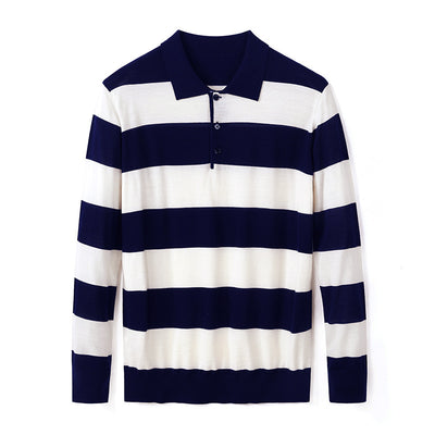 Suéter Ajustado Jacquard de Manga Larga para Hombre - Image 24