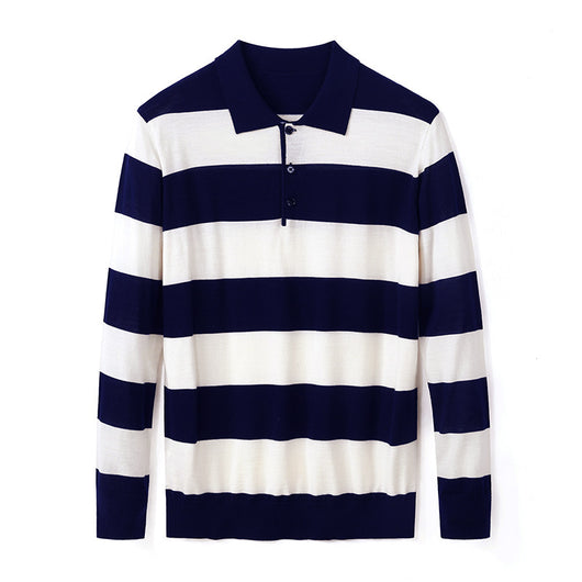 Suéter Ajustado Jacquard de Manga Larga para Hombre - Image 24