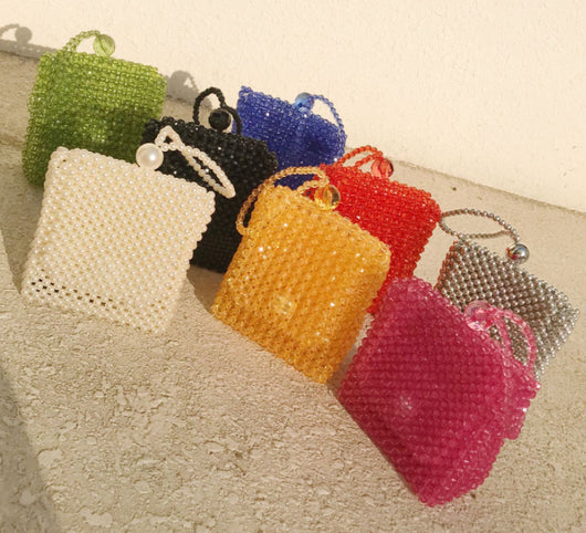 Bolso Bandolera Tejido Artesanal con Cuentas - Estilo Retro Viral - Image 15