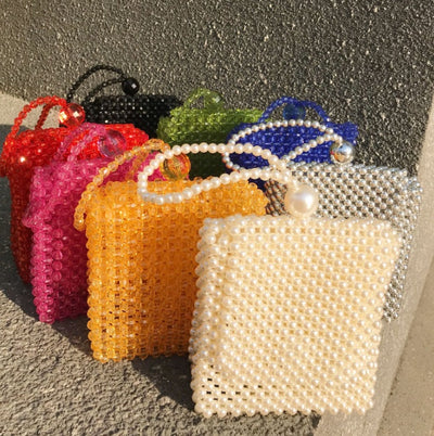 Bolso Bandolera Tejido Artesanal con Cuentas - Estilo Retro Viral - Image 17