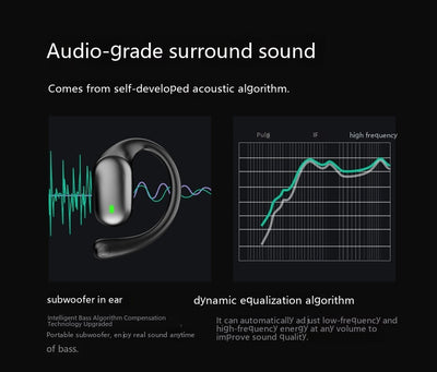 Auriculares Deportivos de Conducción Ósea con Pantalla Digital y Batería Ultra Duradera - Image 8