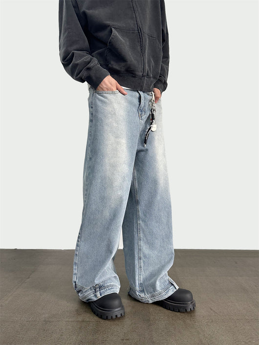 Jeans Tiro Alto Pierna Ancha con Bolsillos Funcionales - Image 16