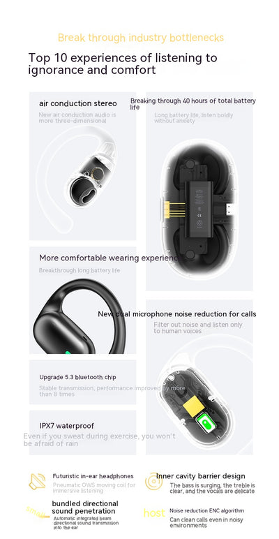 Auriculares Deportivos de Conducción Ósea con Pantalla Digital y Batería Ultra Duradera - Image 25