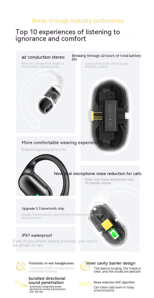 Auriculares Deportivos de Conducción Ósea con Pantalla Digital y Batería Ultra Duradera - Image 25