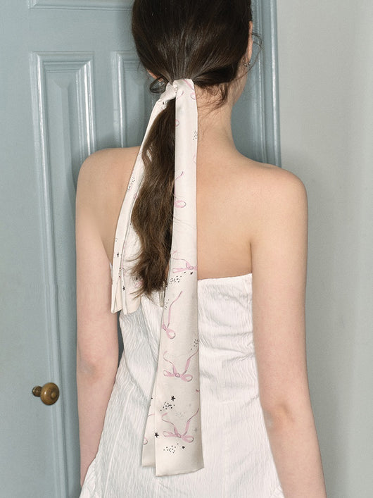 Cinta Multiuso de Seda con Diseño de Moño para Cabello y Accesorios - Image 23