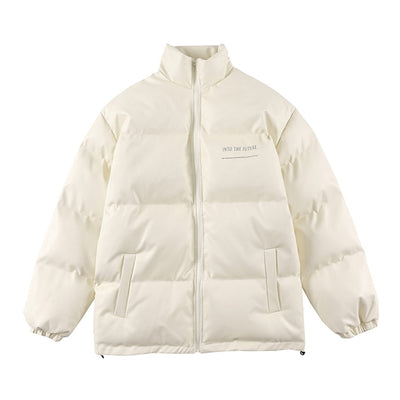 Chaqueta Acolchada de Piel Sintética con Cuello Alto para Hombre - Image 7