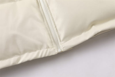 Chaqueta Acolchada de Piel Sintética con Cuello Alto para Hombre - Image 19