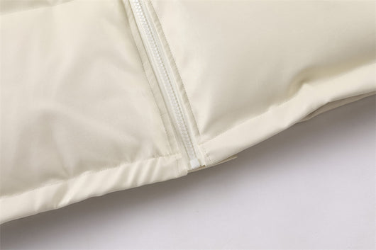 Chaqueta Acolchada de Piel Sintética con Cuello Alto para Hombre - Image 19
