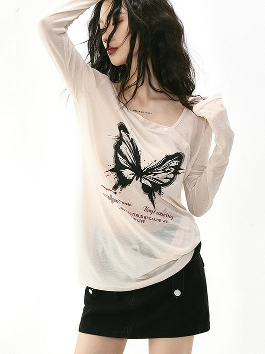 Blusa Manga Larga con Protección Solar y Estampado de Moños - Mujer - Image 15