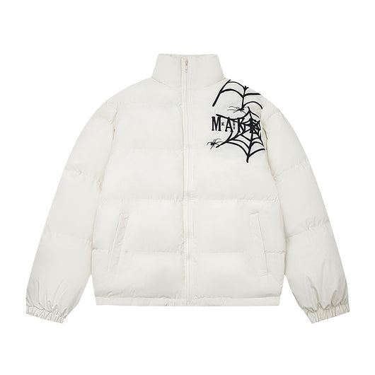 Chaqueta Acolchada Hombre con Cuello Alto y Estampado Telaraña - Image 15