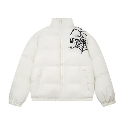 Chaqueta Acolchada Hombre con Cuello Alto y Estampado Telaraña - Image 26