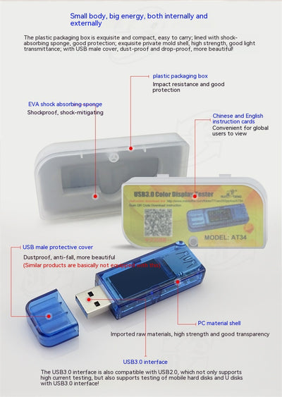 Voltímetro Digital USB con Detector de Carga - Image 8