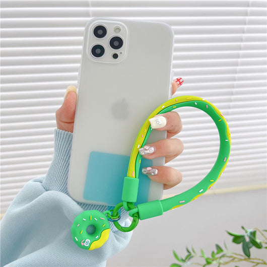 Funda Protectora para Celular con Donut de Silicona y Colgante - Image 19