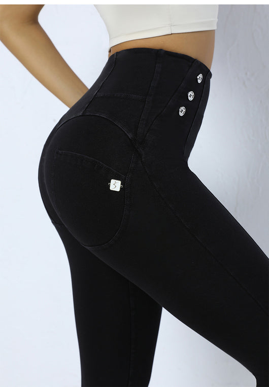 Pantalones Yoga Levanta Glúteos con Botones Laterales para Mujer - Image 13