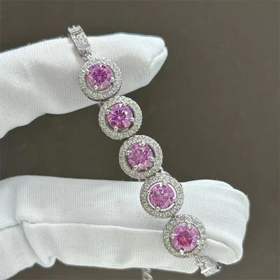 Pulsera de Moissanita para Mujer - Diamante de Color Completo - Image 12