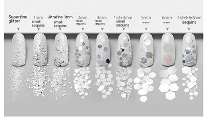Set de Manicura con 12 Colores de Purpurina Degradada y Polvo Láser Holográfico - Image 44