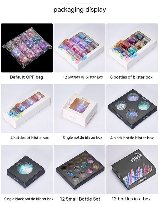 Set de Manicura con 12 Colores de Purpurina Degradada y Polvo Láser Holográfico - Image 45