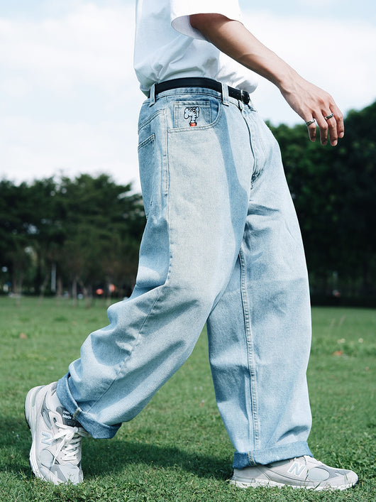 Jeans Hip Hop Casual para Hombre con Bolsillo Elefante Bordado - Image 16