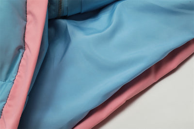 Abrigo Acolchado Hombre Invierno Contraste de Colores - Image 12