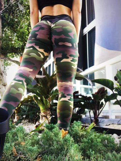 Leggings Deportivos Cintura Alta con Costuras Camuflaje y Efecto Reductor - Image 4